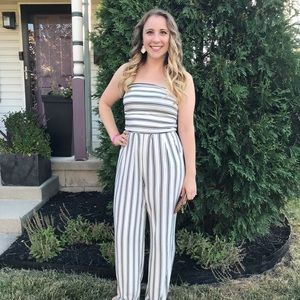 Size S Pinstripe Romper